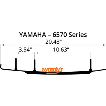 WOODYS Carbide Runner Wide U lity - Fits Yamaha