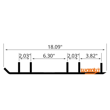 WOODYS Lisse au carbure Extender Trail III Project X/X2/ PX/SPX 5 boulons ou 4 boulons