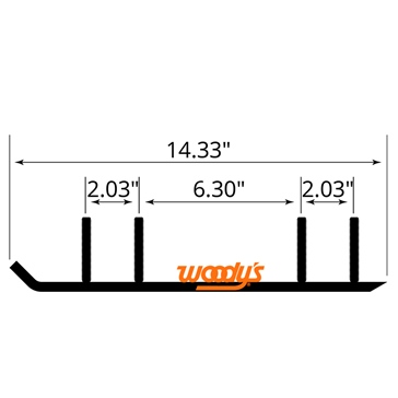 WOODYS Lisse au carbure Ace Project X/X2/ PX/SPX 5 boulons ou 4 boulons, EPIC
