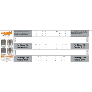 WOODYS 252S Template