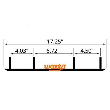 WOODYS Mountain Ace Carbide Runner XPT, Pilot R2 - Fits Polaris
