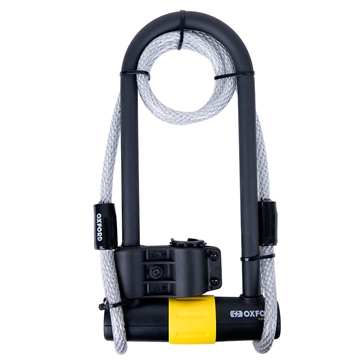 Oxford Products Magnum Duo U-lock with Bracket and Cable