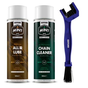 Oxford Products Ensemble de nettoyant et lubrifiant pour chaîne de moto