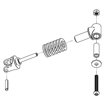 Kimpex Rouski Ensemble du système de ressort