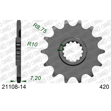 AFAM Front Sprocket - Standard 420 - Front