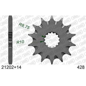 AFAM Front Sprocket - Self-Cleaning 428 - Front