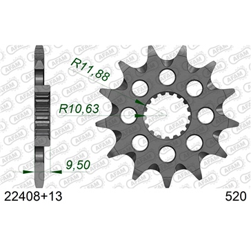 AFAM Front Sprocket - Self-Cleaning 520 - Front