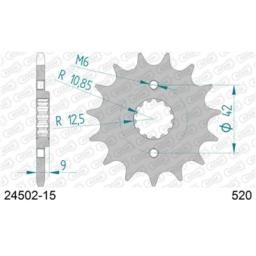 AFAM Front Sprocket - Standard 520 - Front