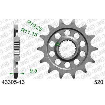 AFAM Front Sprocket - Standard 520 - Front