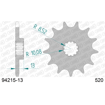 AFAM Front Sprocket - Standard 520 - Front