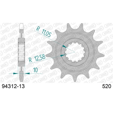 AFAM Front Sprocket - Standard 520 - Front