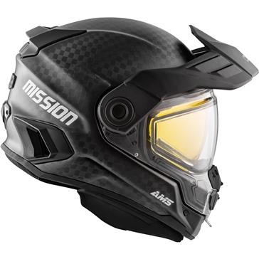 CKX Mission Full Face Helmet - Carbon Solid - Winter