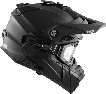 CKX Titan Air Flow Electric Combo Helmet - Backcountry Solid - 210° Goggle Included