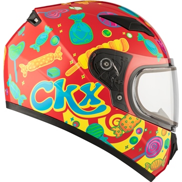 CKX RR519Y Child Full-Face Helmet, Winter Candy - Winter