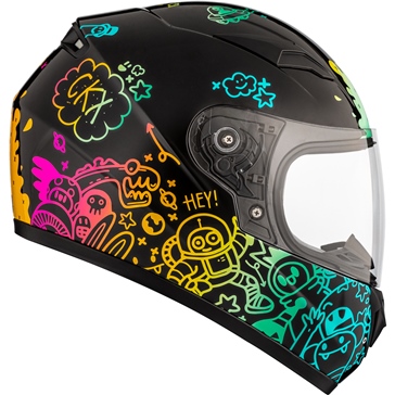 CKX RR519Y Full-Face Helmet, Summer - Youth Doodle - Summer