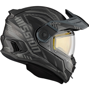 CKX Mission Free-Face Helmet - Carbon Code