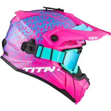 CKX Titan Air Flow Helmet - Backcountry Roar - Included 210° Goggles