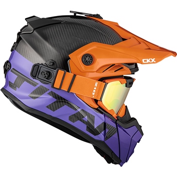 CKX Titan Air Flow Carbon Helmet - Backcountry Stalwart - Included 210° Goggles