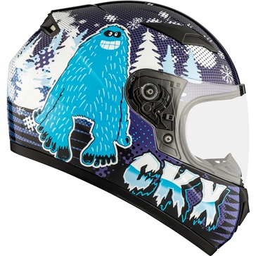 CKX RR519Y Child Full-Face Helmet, Winter Bigfoot - Winter