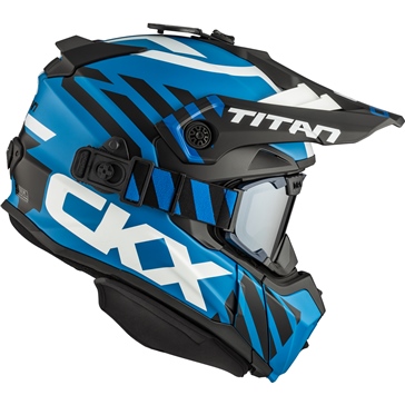 CKX Titan Original Helmet - Trail and Backcountry Marks - 210° Goggle Included