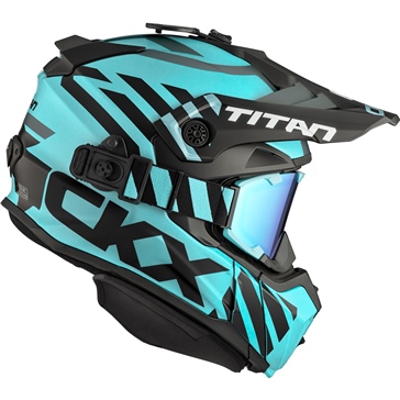 CKX Titan Original Helmet - Trail and Backcountry Marks - Included 210° Goggles