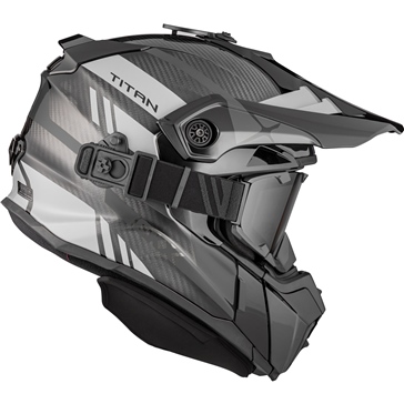 CKX Titan Original Carbon Helmet - Trail and Backcountry Trak - Included 210° Goggles