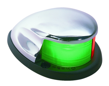 PERKO  Bi-Color Bow Light Chrome Bow lights - Silver