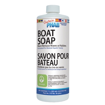Captain Phab  Savon pour bateau Eco/Certifié 1 L / 0.26 G
