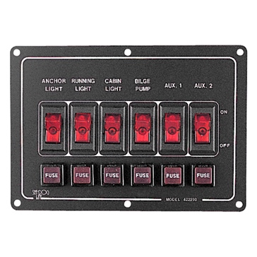 Sea Dog Aluminum Horizontal Switch Panel