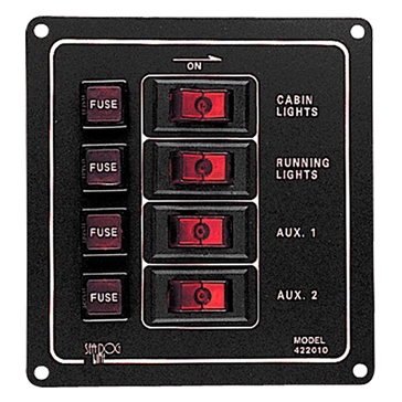 Sea Dog Vertical Switch Panel made in Aluminum