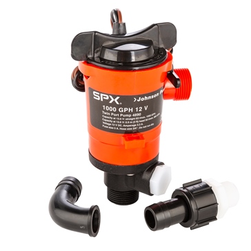 JOHNSON PUMP Bilge Pump, 1000 GPH