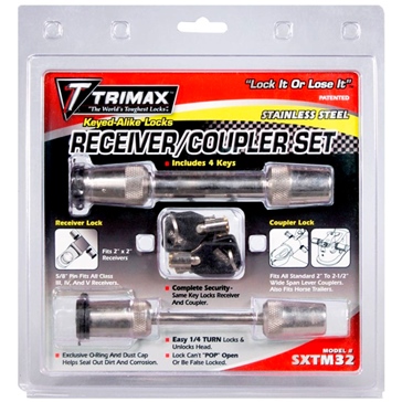 Trimax Receiver and Coupler Lock Set  - SXTM32