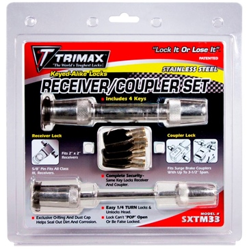 Trimax Receiver and Coupler Lock Set  - SXTM33