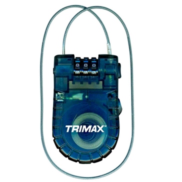 Trimax Retractable Cable Combination Lock