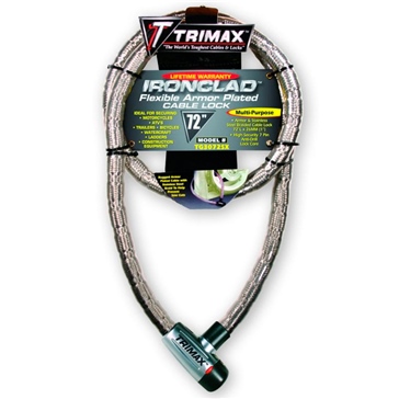 Trimax Ironclad Flexible Armor Plated Cable Lock