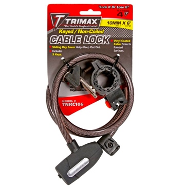 Trimax Non-Coiled Cable Lock with Quick Release