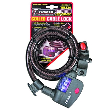 Trimax LED Combination Cable Lock