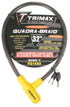Trimax Cable Lock, 3 Keys Cable Lock - 723666