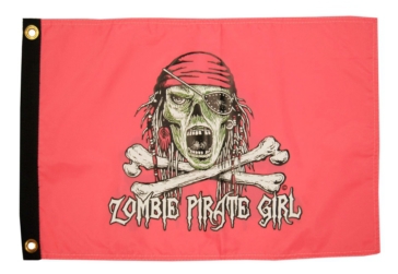Taylor Made Drapeaux, Nylon "Pirate Girl Zombie"