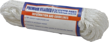 Sea Dog Corde de polyester très solide 50' - 1/8" - Polyester - Tressé
