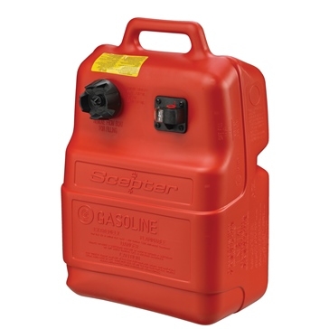 Scepter Gas Can Moeller 6-Gallon Portable Marine Fuel Tank - Low Profile EPA Compliant (Red) Gallon Boat Gas