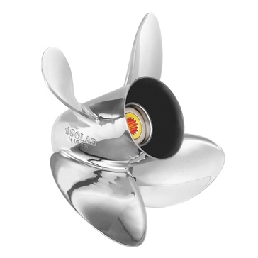 Solas HR titan 4 Propeller Fits Johnson/Evinrude - Stainless steel