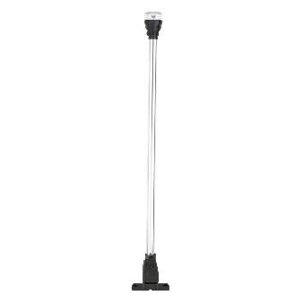 Attwood All Around Navigation Light, Horizontal Mount with 12” Pole Navigation light - Black