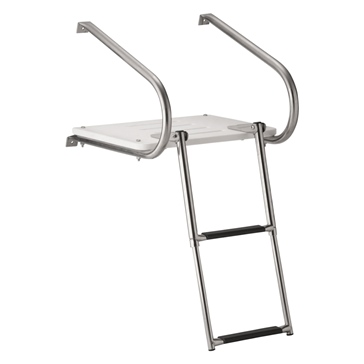 Garelick Swim Platform with Telescoping Ladder, over platform Telescopic - 2