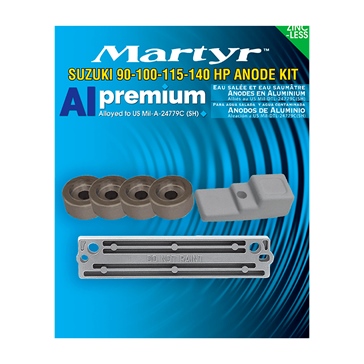 MARTYR Premium Aluminium Anodes Fits Suzuki