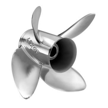 Solas RUBEX STAINLESS Interchangeable Hub Propellers Fits Johnson/Evinrude, Fits Mercury, Fits Yamaha, Fits Suzuki, Fits Honda, Fits Volvo - Stainless steel