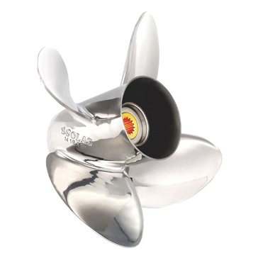 Solas HR titan 4 Propeller Fits Yamaha, Fits Tohatsu, Fits Nissan - Stainless steel