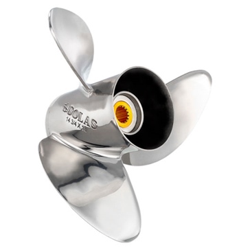 Solas Hélice New Saturn Mercury, Mercruiser, Honda - Acier inoxydable