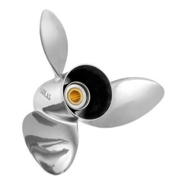 Solas RUBEX STAINLESS Interchangeable Hub Propellers Fits Johnson/Evinrude, Fits Mercury, Fits Yamaha, Fits Suzuki, Fits Volvo, Fits Honda - Stainless steel