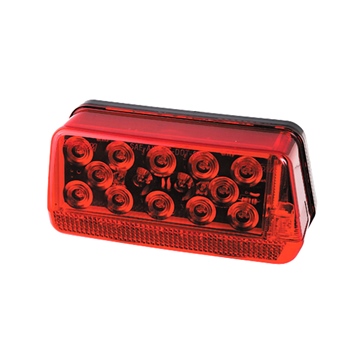 Wesbar Waterproof Led Wrap-Around over 80"Tail Light Red